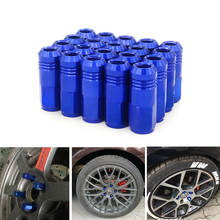 20pcs Racing Aluminium alloy Wheel Lug Nuts Screw M12x1.5/1.25 Length 50mm for 95% cars 20 pieces/set 2024 - buy cheap