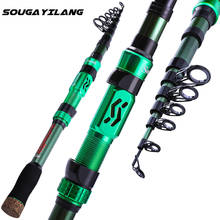 Sougayilang 1.8-3.0m Telescopic Fishing Rods UltraLight Carbon Fiber Spinning Rod for Saltwater Freshwater Sea Fishing Tackle 2024 - buy cheap