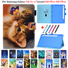 For Samsung Galaxy Tab S7 Case 11 2020 Magnetic Tablet Cover for Funda Galaxy Tab S7 11 inch SM-T870 SM-T875 T870 Case Animal 2024 - buy cheap