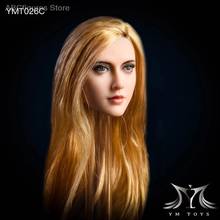 В наличии YMTOYS YMT026 1/6 весы женский манекен головы лепить женские коричневые золотые волосы Анна голова резной для 12 ''бледно-женского тела 2024 - купить недорого