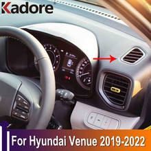 Para Hyundai Venue 2019 2020 cromo fibra de carbono manija de la puerta de la manija de ajuste de coche de estilo de Auto accesorios exteriores pegatina 2024 - compra barato