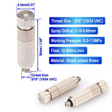 High Pressure Spray Nozzle Dry Fog Mist Micro-mist Ceramic Spray Core For Humidification Cooling Nicke Plated Brass Nozzles 2024 - buy cheap