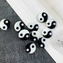 2pc Natural White Shell Yinyang Taiji Bracelet Beads Necklace Earrings Pendant Taoism Jewelry Diy Accessories Amulet Charm MOP 2024 - buy cheap