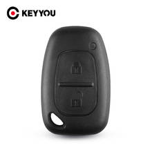 KEYYOU 2 Button Remote Car Key Shell Case Not Include Blade Fob for Renault Traffic Master Vivaro Nissan fit VAC102/NE73 Blade 2024 - buy cheap