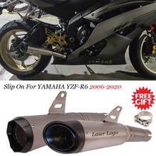 Slip On For YAMAHA YZF-R6 R6 2006-2020 Motorcycle GP Exhaust Muffler Carbon Exhaust Escape Moto Modify Mid Link Titanium Alloy 2024 - buy cheap