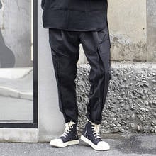 Men Black Punk Gothic Hip Hop Loose Casual Harem Pant Male Fashion Japan Streetwear Trousers Joggers Sweatpants 2024 - buy cheap