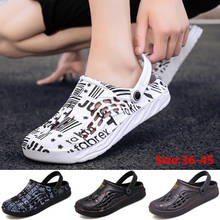 Men Women Summer Beach Sandals Comfortable EVA Couple Printed Clogs Shoes Indoor Outdoor Garden Slipers 2024 - buy cheap