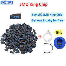 Chave de carro original jmd king chip, para prático bebê para 46/48/4c/4d/g, chip com chip jmd ebaby/gerador remoto, 100 peças 2024 - compre barato