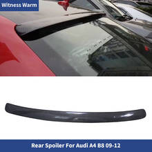 for A4 Carbon Fiber Rear Wings Lip Spoiler for Audi A4 B8 B8.5 Roof Wing Spoiler S4 Style 2009 2010 2011 2012 2013 2014 2015 2024 - buy cheap