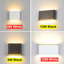 Modern Led Waterproof Outdoor Wall Lamp IP65 Aluminum 6W/12W LED Wall Light Indoor Decorated Wall Sconce 2024 - buy cheap