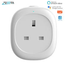 WiFi Smart Tuya Power Plug Outlet Adapter UK Electrical Socket Timer App Voice Remote Control Smartlife Alexa Google Assistant 2024 - buy cheap