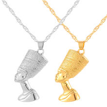 Модный Египетский Фараон Клеопатра Королева Нефертити кулон ожерелья для женщин мужчин ювелирные изделия золотой цвет ожерелье ювелирные изделия Bijoux 2024 - купить недорого