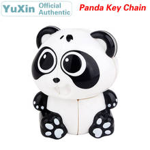 Yuxin minúsculo panda chaveiro mini 2x2x2 cubo mágico zhisheng 2x2 velocidade twisty quebra-cabeça quebra-cabeças quebra-cabeças brinquedos educativos para crianças 2024 - compre barato