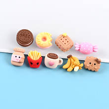 20Pcs Mini French Fries Donut Cookies Simulation Food Flatback Resin Cabochon For Bows Accessories DIY Scrapbooking Phone Decor 2024 - buy cheap