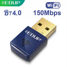 EDUP-adaptador Wifi inalámbrico USB, tarjeta de red, receptor de señal Wifi, Bluetooth 4,0, 2,4 Ghz, 150Mbps, para escritorio, portátil y PC 2024 - compra barato