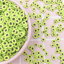 50g/lot Mini Avocado Fruit Slices Polymer Clay Nail Sticker DIY Supplies Handmade Crafts Phone Nail Art Decorations 5mm 2024 - buy cheap