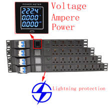 Interruptor de fita de alimentação pdu, liga de alumínio, medidor spd 2/3/4/5/6/7/8/9/10/11/12, saída ac 2.5, núcleo quadrado do fio 2024 - compre barato
