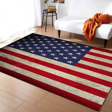 Flag Retro Stripes Carpets for Bed Room Modern Home Floor Large Rug Home Entrance Doormat 2024 - buy cheap