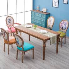 Continuous System Solid Wood Dining Chair Walnut In Chair Restaurant Hotel Do Used Armchair European Household Chair You 2024 - buy cheap