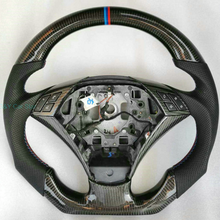 Volante de fibra de carbono 100% Real para coche, accesorio para BMW E60 2024 - compra barato