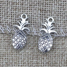 20 Pieces/Lot 11mm*23mm  Allloy Friut Charms Antique Silver Plated Fruit Charm Ananas Pineapple Charms For Jewelry Making 2024 - buy cheap