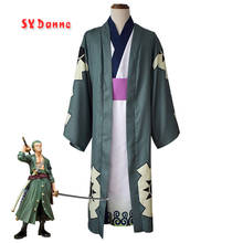 Anime cosplay One Piece Roronoa Zoro cosplay Cherry Blossom Kingdom Cosplay Costume Japanese style kimono adult Suit 2024 - buy cheap