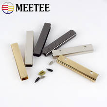 Meetee 5/10Pcs 5cm Bag Corner Screws Clip Edges Protector Metal Buckle Bag Purse Decoration Corners DIY Leather Crafts Accessory 2024 - buy cheap
