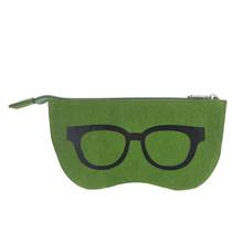 Estuche de fieltro Unisex para gafas de sol, funda protectora con cremallera suave para gafas de sol 2024 - compra barato