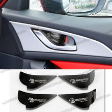 car door inner bowl protector trims for mazda 3 mazda3 2013 2014 2015 2016 2017 2018 2019 axela interior accessories speed 2024 - buy cheap