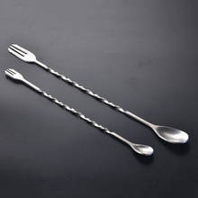 Stainless Steel Bar Spoon Cocktail Shaker Spoon Cocktail Drink Stirrer Mixing Mixing Spoon Spoon Bar Stirring Tool 2024 - buy cheap