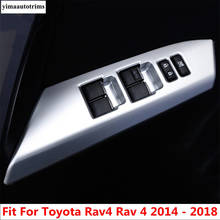 ABS Car Inner Door Armrest Window Glass Lift Button Panel Frame Cover Trim For Toyota RAV4 Rav 4 2014 -2018 Interior Accessories 2024 - buy cheap