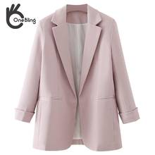 OneBling-Conjunto de dos piezas para mujer, Blazer de oficina, pantalones de cintura alta, chaqueta de trabajo, trajes urbanos de estilo coreano OL 2024 - compra barato