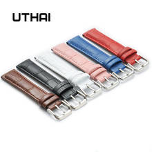 UTHAI Z08 plus Watch Band Genuine Leather Straps 10-24mm 16/18/20/22/24mm Watch Accessories High Quality Brown Colors Watchbands 2024 - купить недорого