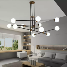 Satellite chandelier used in bedroom kitchen dining room black gold chandelier modern home decoration luxury glass lamp 2024 - buy cheap