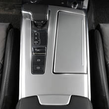 Embellecedor de cubierta de Panel de decoración Shfit de consola central para Audi A6 C8 2019 LHD, accesorios interiores de coche de acero inoxidable, 3 uds. 2024 - compra barato