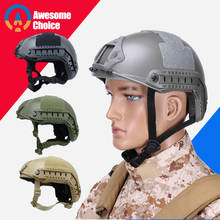 Army Military Tactical Helmet Fast Cover Casco Airsoft Helmet Sports Accessories Paintball Gear Jumping Protective Face Mask 2024 - купить недорого