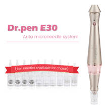 Dr. Pen-pluma Derma eléctrica E30 con 12 agujas, nuevo diseño, pluma dermatológica con cable, tratamiento para la piel 2024 - compra barato