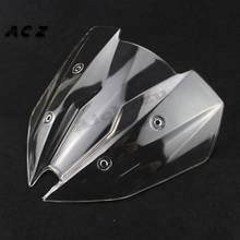 ACZ Motorcycle Windshield Transparent Air Wind Screen Deflectors Windscreen Cover For Kawasaki Z250 2013-2014 13 14 2024 - buy cheap