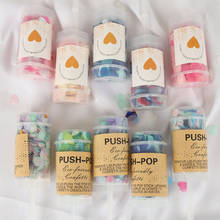 Confetes push-pop redondos 1cm 1.5cm, botões de confete metálico para decoração de festa de aniversário e casamento, cor mista, 1 conjunto 2024 - compre barato