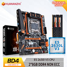 HUANANZHI X99 BD4 X99 Motherboard with Intel XEON E5 2630l v3 with 2*8G DDR4 NON-ECC memory combo kit set NVME NGFF SATA USB 3.0 2024 - buy cheap