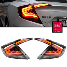 AKD car cars Tail lights For Honda Civic sedan parts 10th 2017 LED Car Tail lights Taillight Rear Lamp 2024 - buy cheap