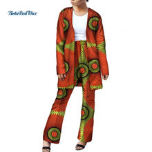 Conjunto de Top y pantalones africanos para mujer, ropa Africana Bazin Riche Dashiki, Camisetas largas estampadas y pantalones, 2 piezas, WY3593 2024 - compra barato