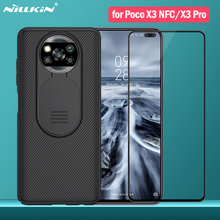 Nillkin-capa protetora de câmera de vidro temperado para xiaomi poco x3, película protetora de tela com cobertura total 2024 - compre barato