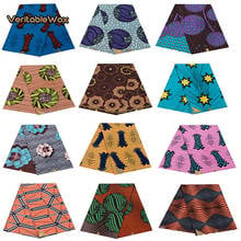 Tela de batik impresa Ankara África, material de costura de retazos, accesorio de ilustraciones, 2021 poliéster, 100% 2024 - compra barato