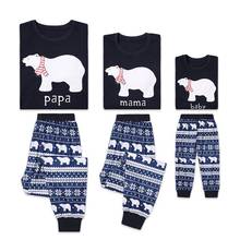 Mother Father And Daughter Son Family Matching Clothes Sets Bear Pajamas Dad Mom Mama Mommy Baby Christmas Family Look CA483 2024 - buy cheap