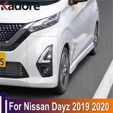 For Nissan Dayz 2019 2020 Chrome Car Front Reflector Fog Light Eyebrow Bumper Cover Frame Trim Exterior Accessories Sticker 2024 - buy cheap