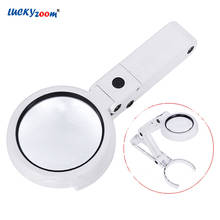 Handheld 5X Foldable Magnifying Glass 11X Desktop Chargeable LED Illuminated Magnifier Jewelry Loupe USB Reading Repair Lupa 2024 - buy cheap