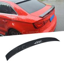 Carbon Fiber Rear Boot Spoiler Wings for Audi A3 S3 RS3 2014 2015 2016 2017 2018 Auto Racing  Fiber glass 2024 - buy cheap