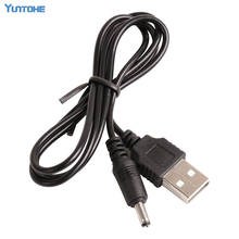 Wholesale 60CM/2FT USB Charger Cable to DC 3.5 mm Plug/Jack Dc3.5 Power Cable Black DC3.5mm 500pcs/lot 2024 - buy cheap