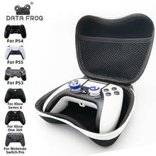 Data frog bolsa de transporte portátil para controle ps5, capa protetora rígida para controle de ps4, joystick e xbox 2024 - compre barato